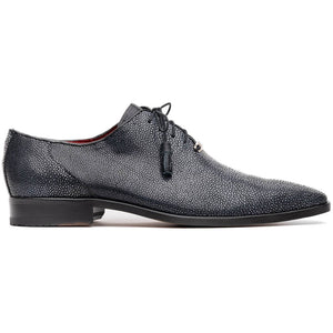 Marco Di Milano Criss Black Stingray Oxford Dress Shoes - Dudes Boutique