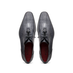 Marco Di Milano Criss Black Stingray Oxford Dress Shoes - Dudes Boutique