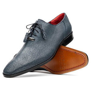 Marco Di Milano Criss Navy Stingray Oxford Dress Shoes - Dudes Boutique