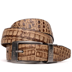 Marco Di Milano Crocodile Belt Antique Orix - Dudes Boutique