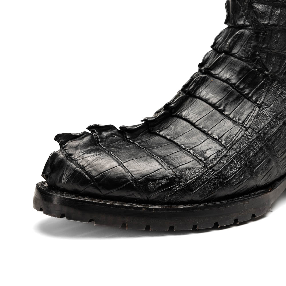 Marco Di Milano Marlboro Black Hornback Crocodile Tail Tractor