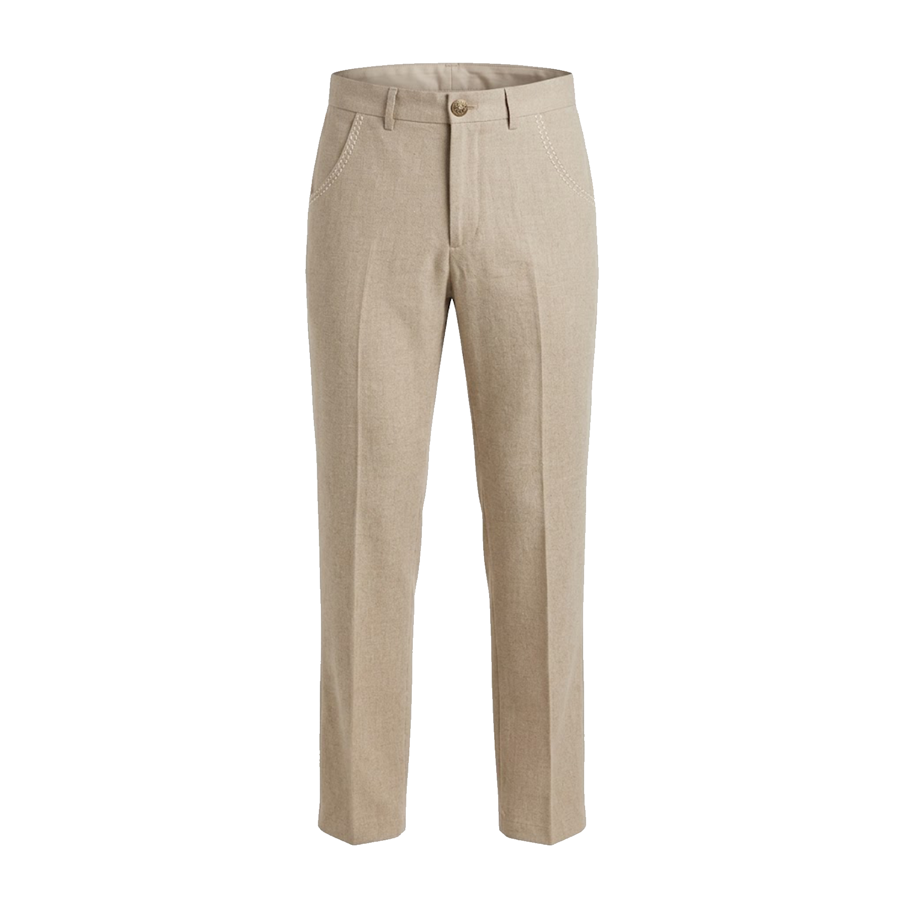 Prestige Oatmeal Linen Pants