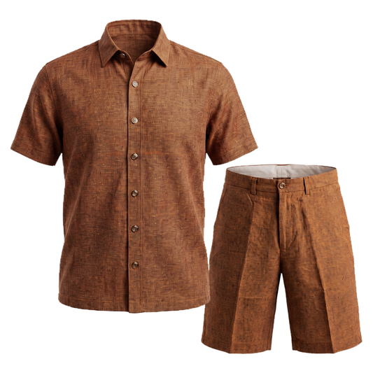 Prestige LUX-425 Linen Shirt & Short Set