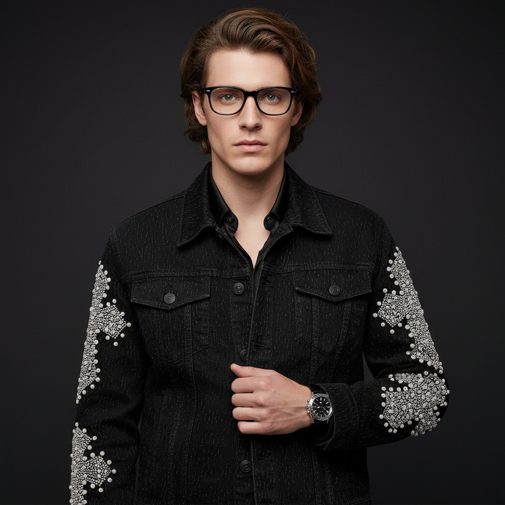 Sanctum Cross Denim Jkt – Century Penthouse BLACK/SILVER