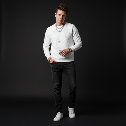 Midnight Roar sweatshirt WHITE