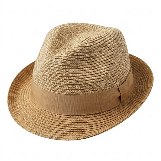 Bently Headwear "The Gino" Ivory / Cognac Hat