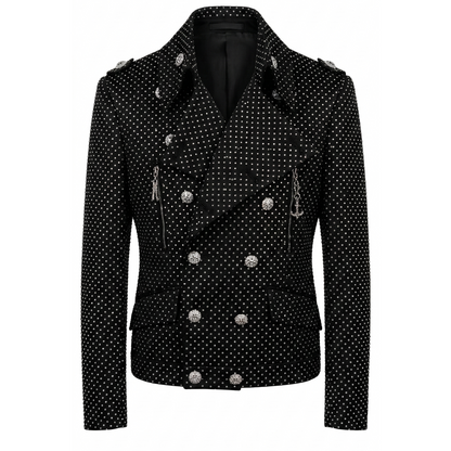 Angelino Crystal Obsidian Monarch Jacket