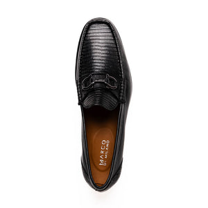 Marco Di Milano Enzo Black Lizard Bit Loafers - Dudes Boutique