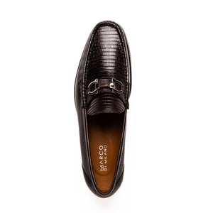 Marco Di Milano Enzo Brown Lizard Bit Loafers - Dudes Boutique