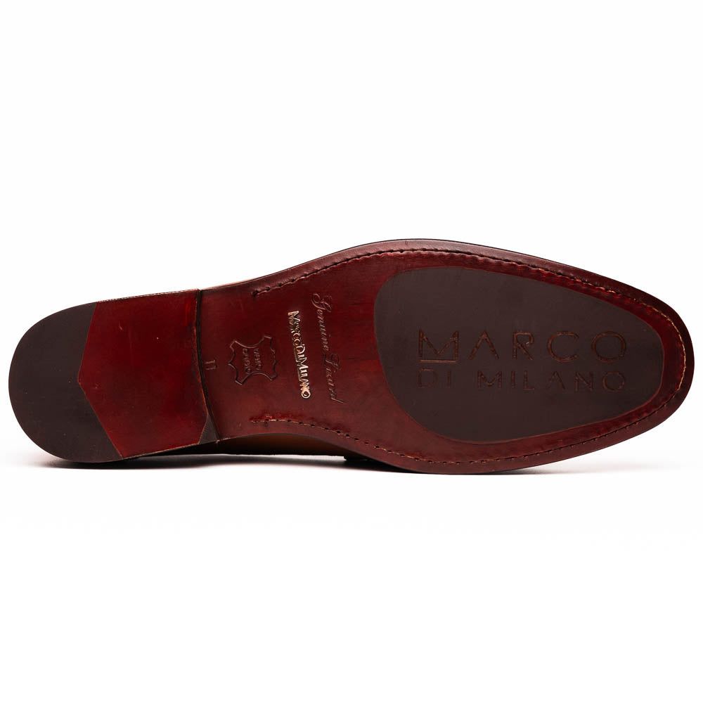 Marco Di Milano Enzo Cognac Lizard Bit Loafers - Dudes Boutique