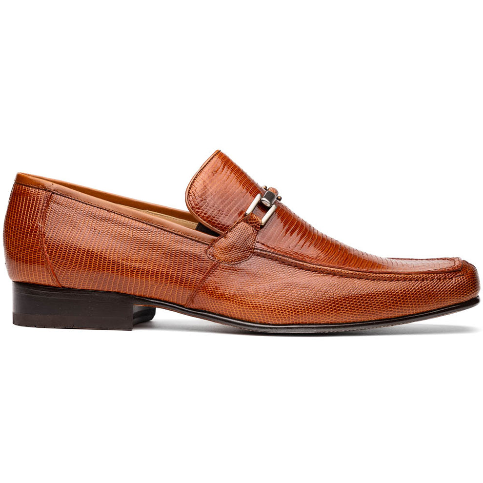 Marco Di Milano Fabro Cognac Lizard Bit Loafers - Dudes Boutique