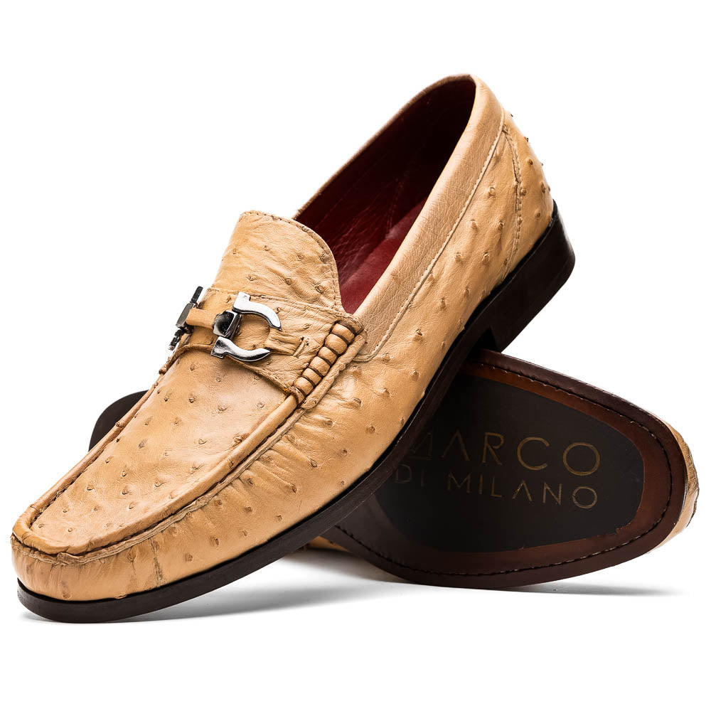 Marco Di Milano Ferrioni Orix Ostrich Bit Loafers - Dudes Boutique