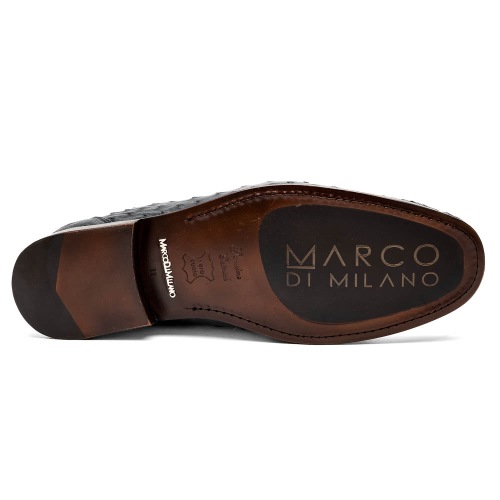 Marco Di Milano Ferrioni Navy Ostrich Bit Loafers - Dudes Boutique