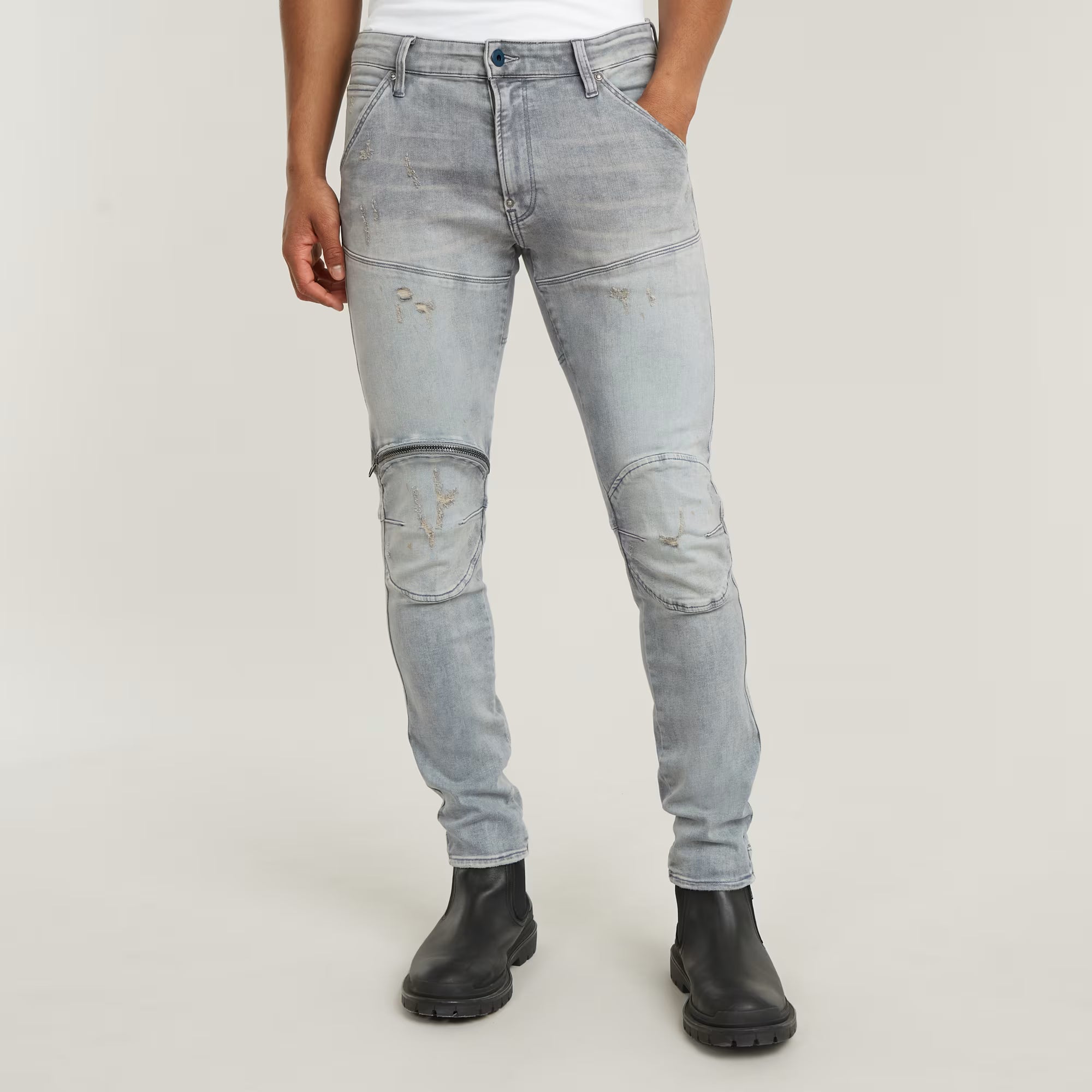 G-Star 3D 5-Pocket Slim Jeans - Light Grey