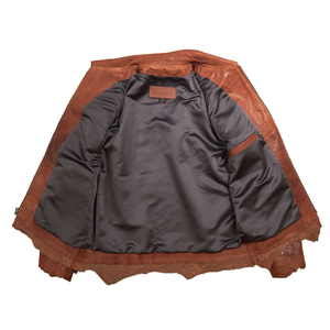 Kashani Cognac Raw Cut Hornback Alligator Jacket - Dudes Boutique