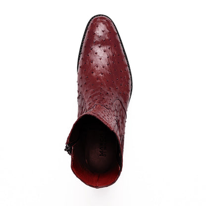 Marco Di Milano Giorgio Wine Ostrich Quill Boot