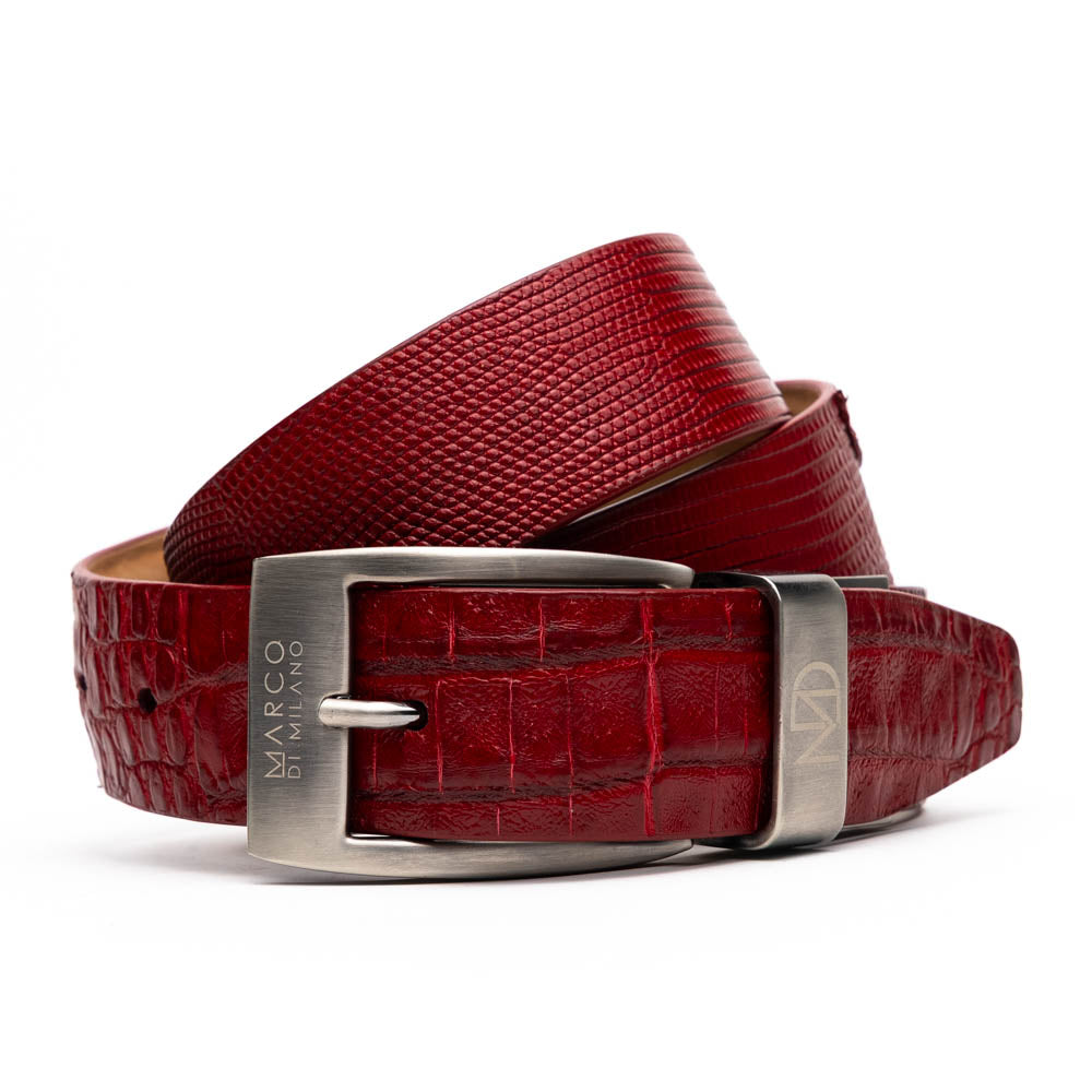 Marco Di Milano Giovanni Belt Red