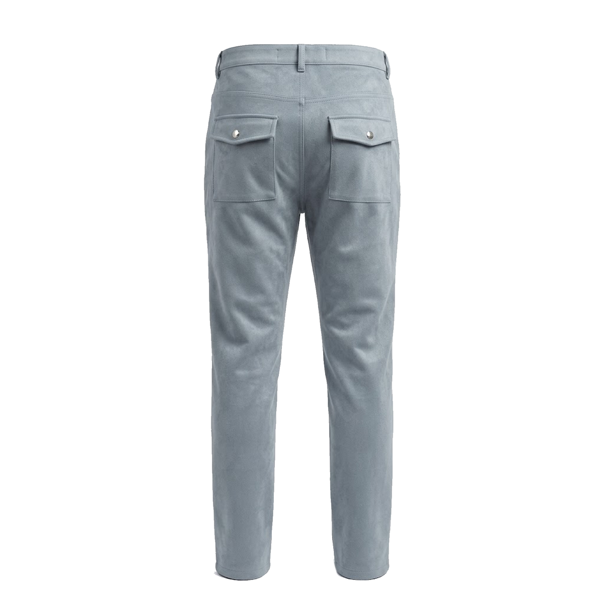 Copper Rivet Blue Studded Faux Suede Pants