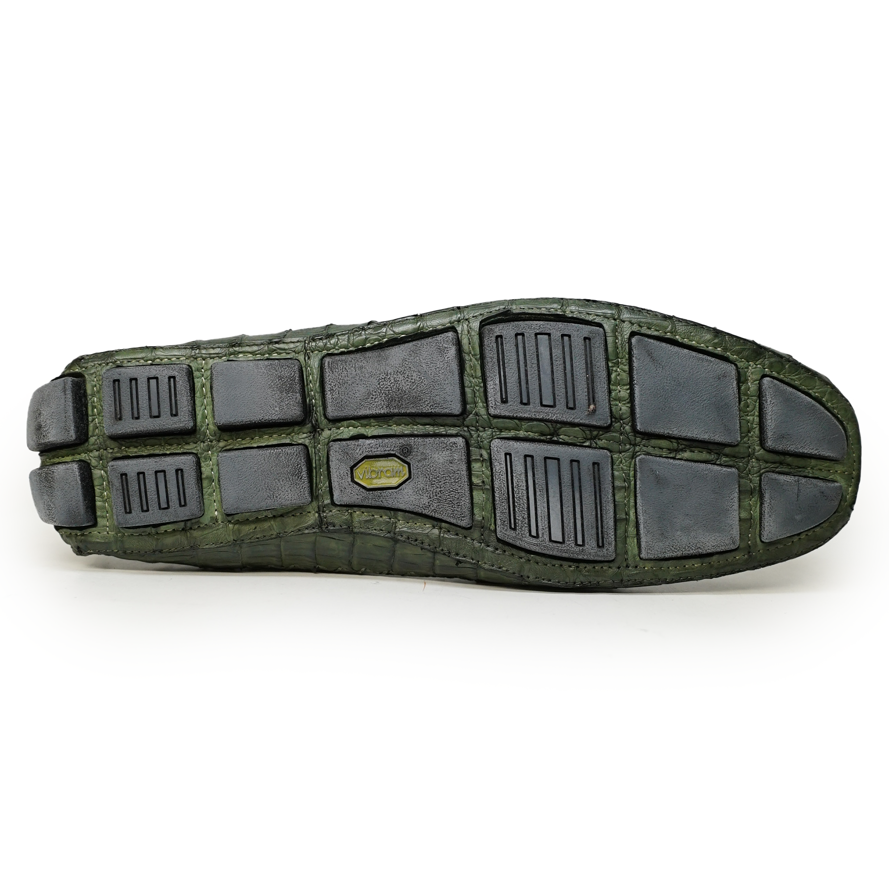 Calzoleria Toscana All-Over Green Crocodile Belly Loafers - Dudes Boutique