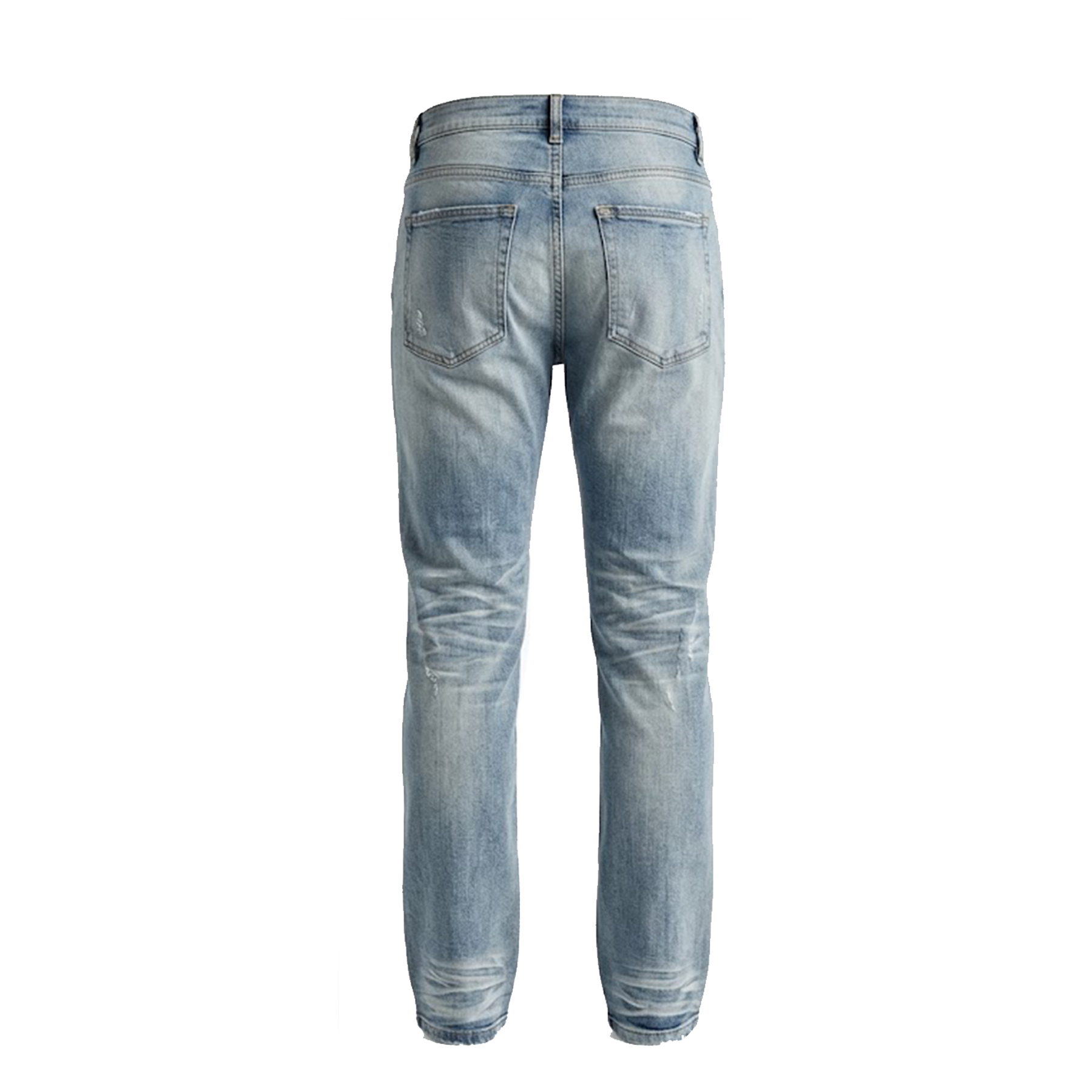 Copper Rivet Light Mid Wash Denim Jeans