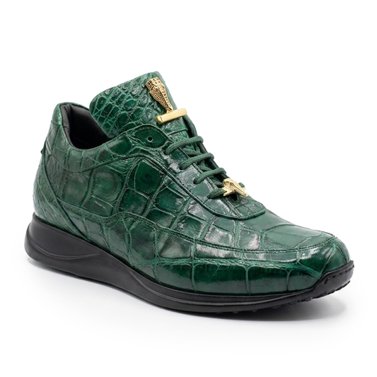 Mauri 8900/8 Hunter Green Alligator Sneakers