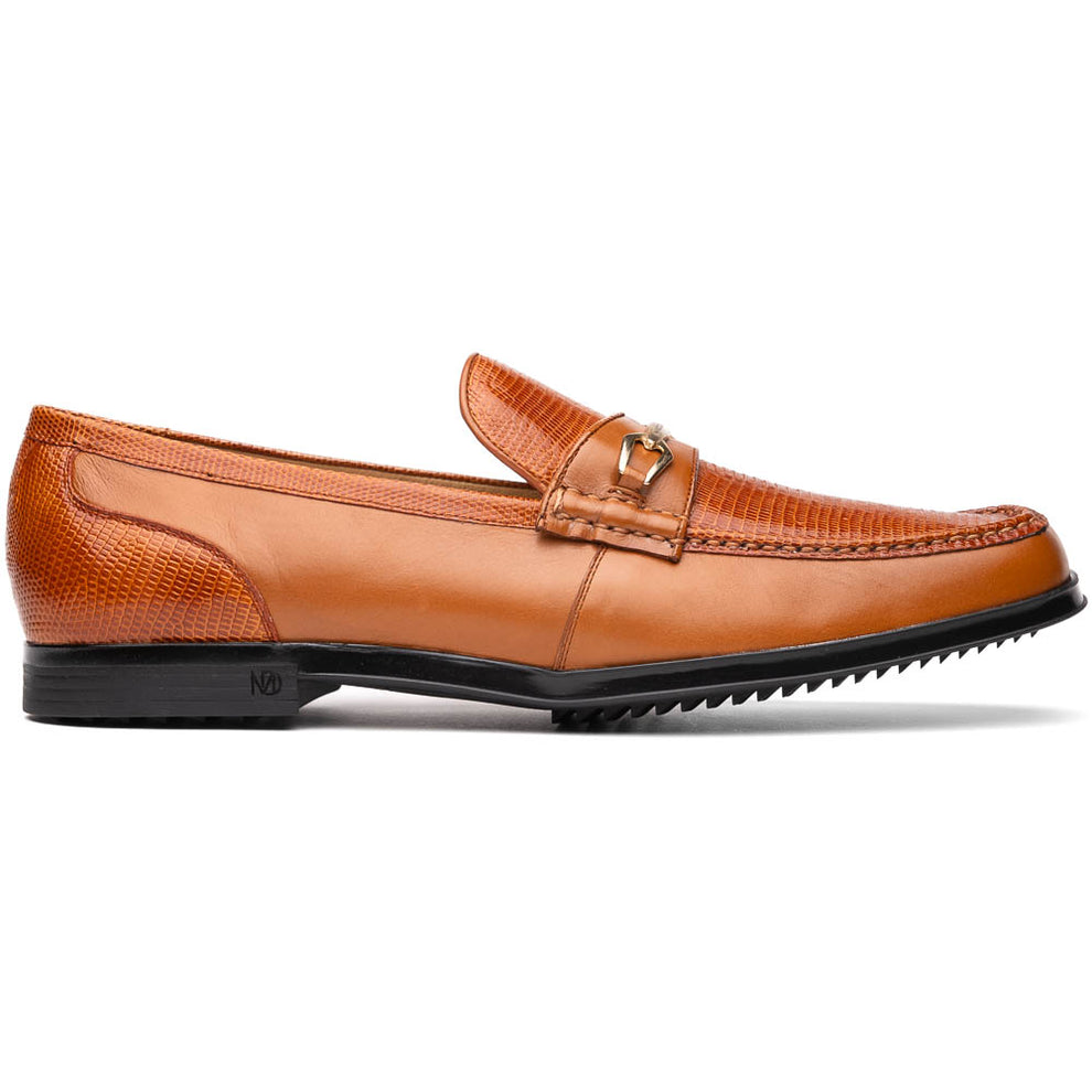 Marco Di Milano Hugo Honey Lizard & Calfskin Bit Loafers - Dudes Boutique