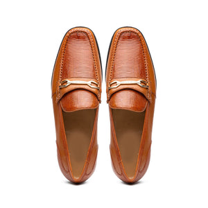 Marco Di Milano Hugo Honey Lizard & Calfskin Bit Loafers - Dudes Boutique