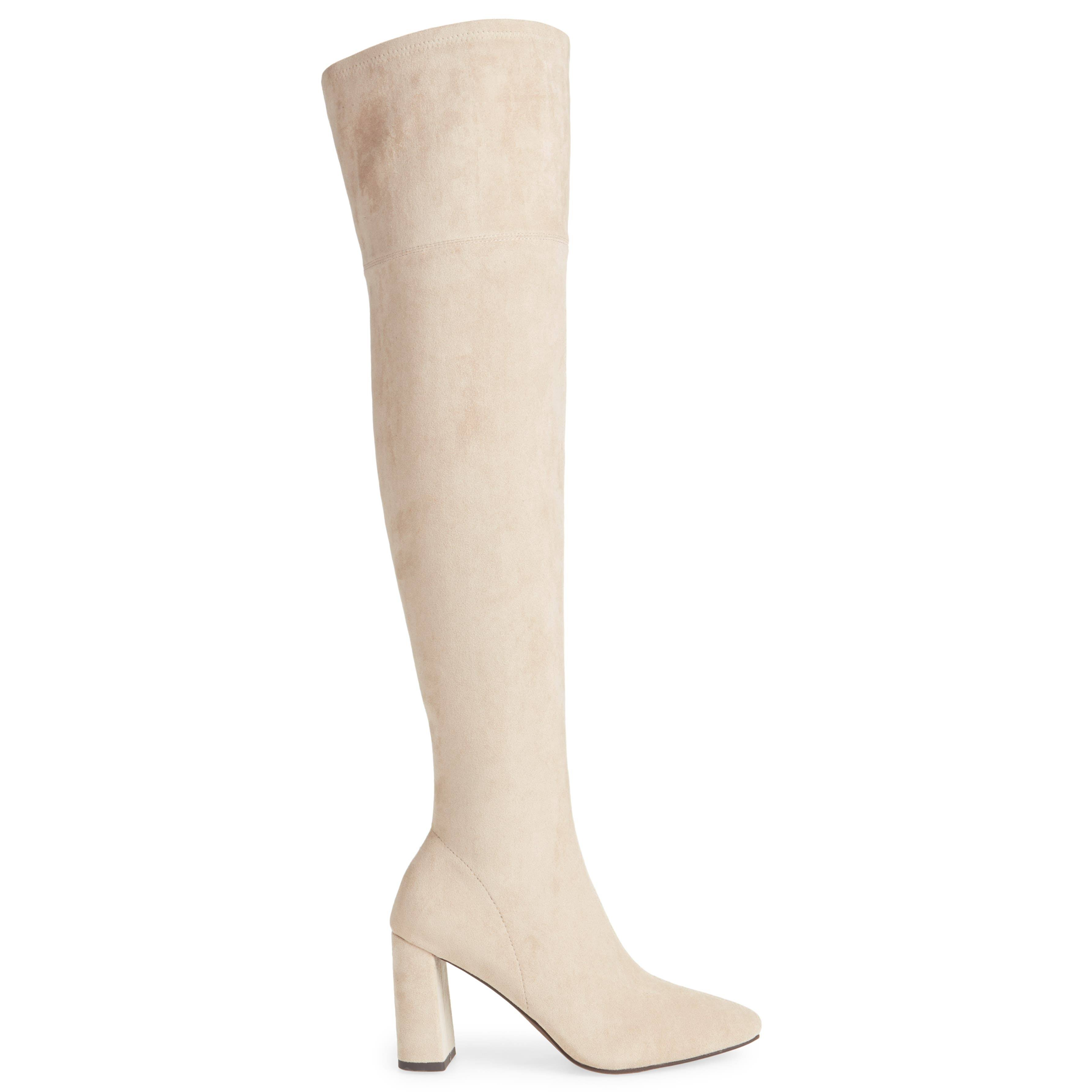 Jeffrey Campbell Parisah Ice Suede Over-the-Knee Boot