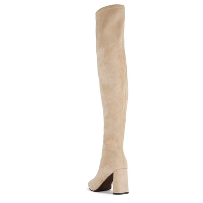 Jeffrey Campbell Parisah Ice Suede Over-the-Knee Boot