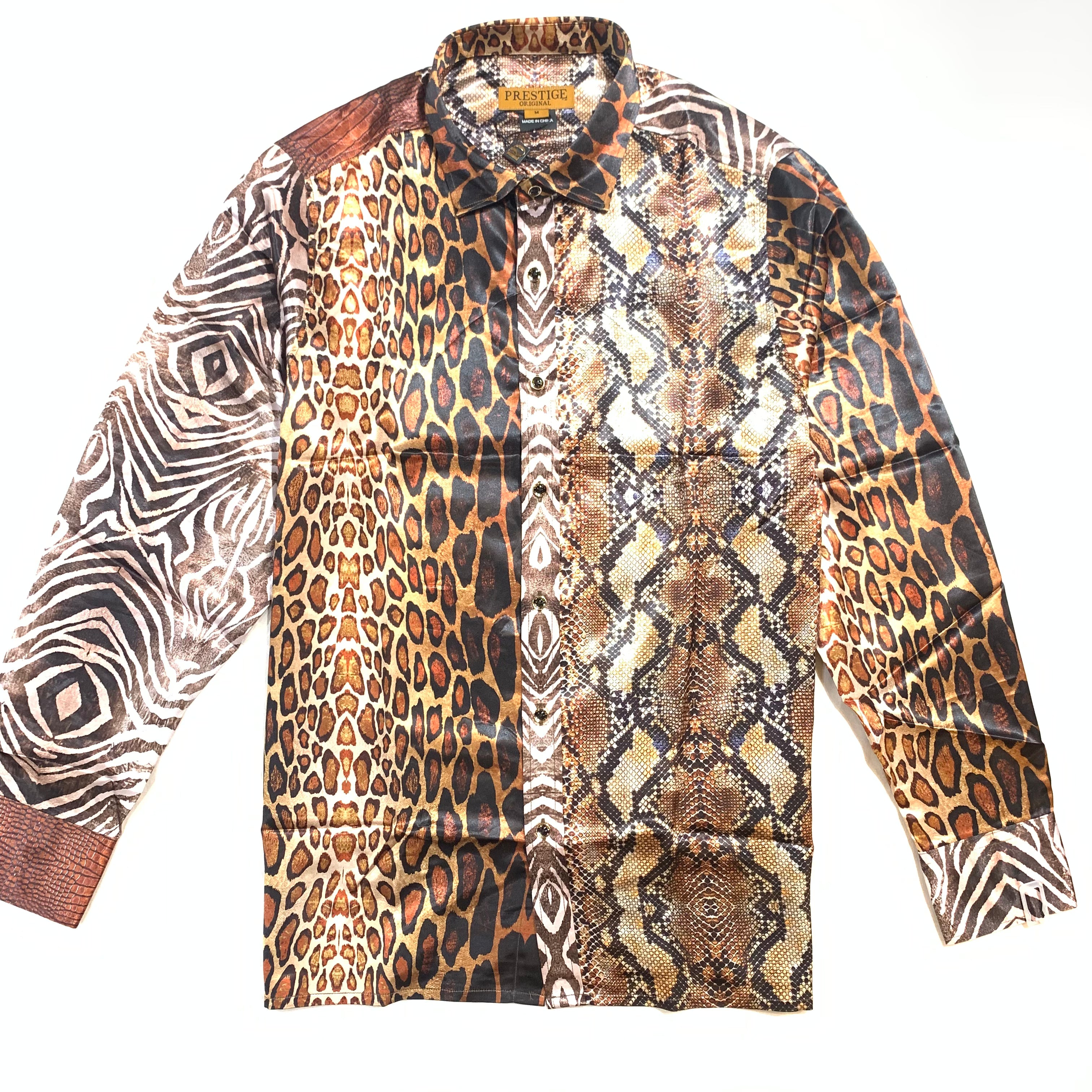 Prestige Exotic Skins Button Up Shirt - Dudes Boutique