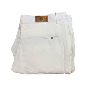 Lanzzino White LUX Grid Pants - Dudes Boutique