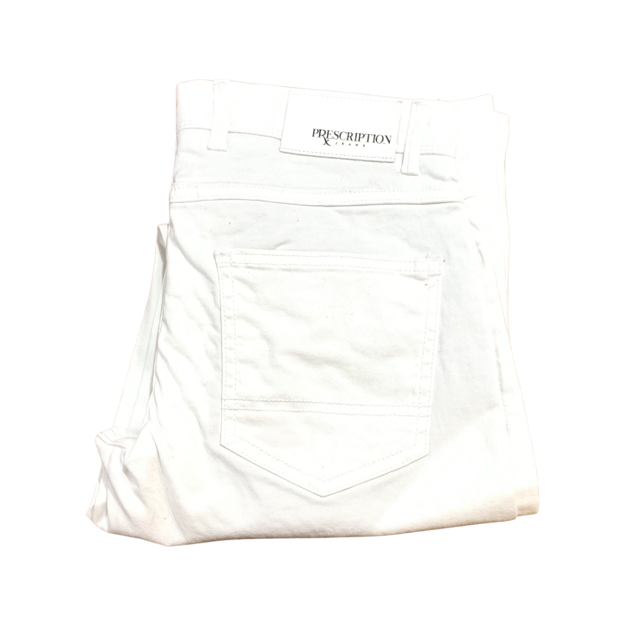 PrescriptionX White Straight Cut Slacks - Dudes Boutique