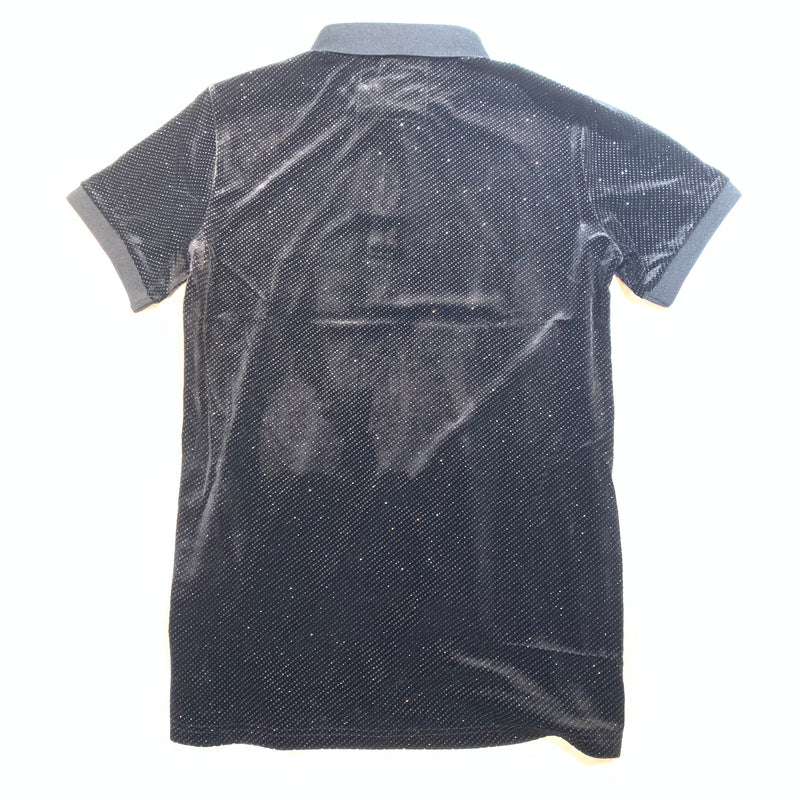 Barabas Black Shine Crystal Polo Shirt - Dudes Boutique
