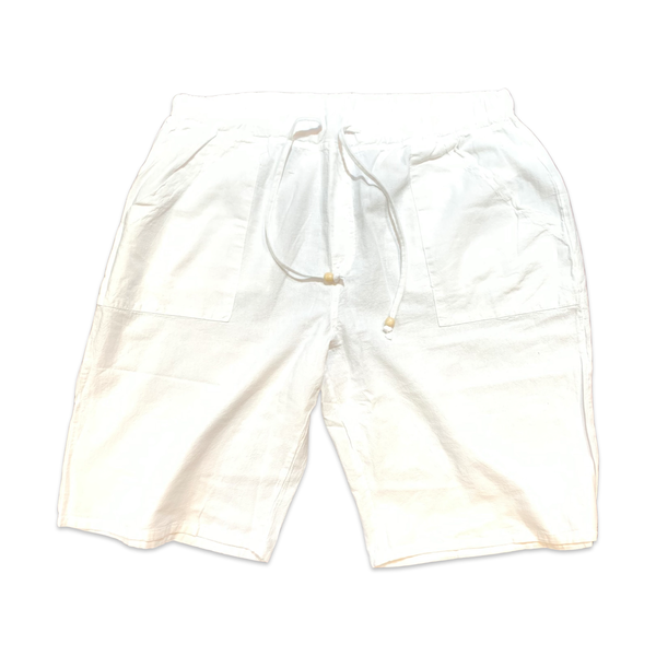 Seaspice White Double Pocket Linen Shorts - Dudes Boutique