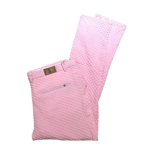 Lanzzino Pink Grid Pants - Dudes Boutique