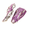 Mauri "Crystal Eye" Purple Gator Head Lace Holders - Dudes Boutique