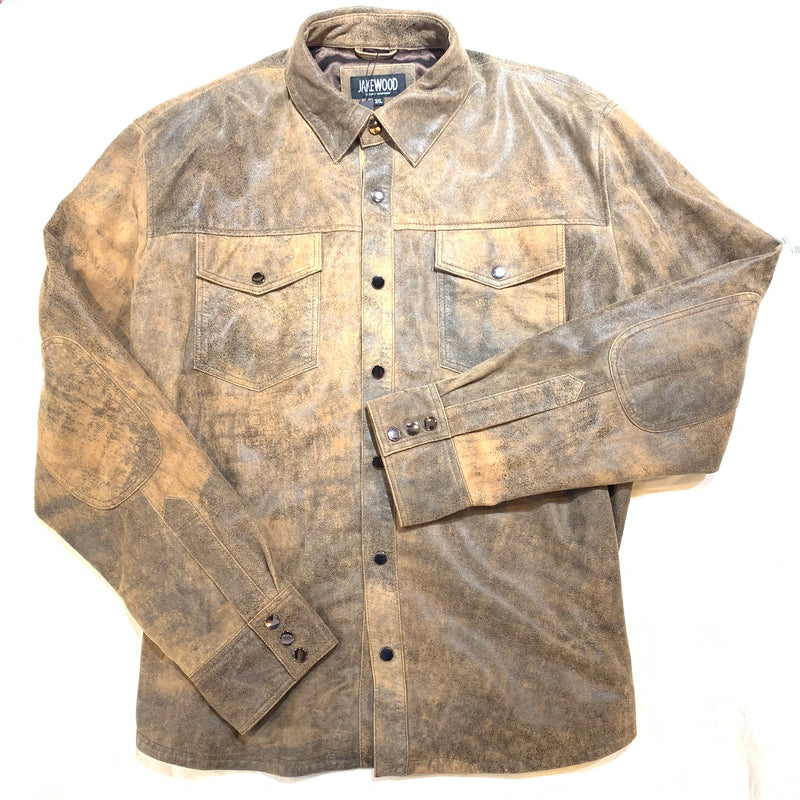 Kashani Men's Jungle Lambskin Button-Up Shirt - Dudes Boutique