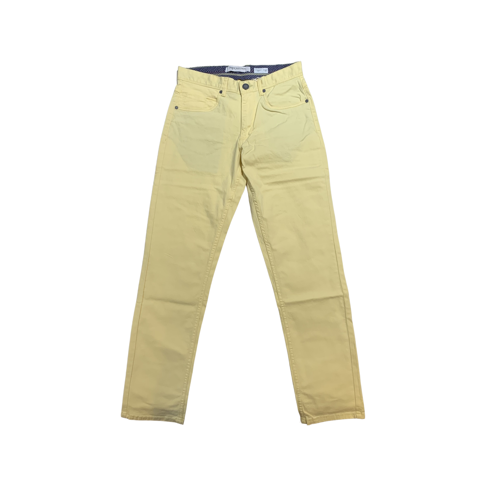 PrescriptionX Yellow Straight Cut Slacks - Dudes Boutique