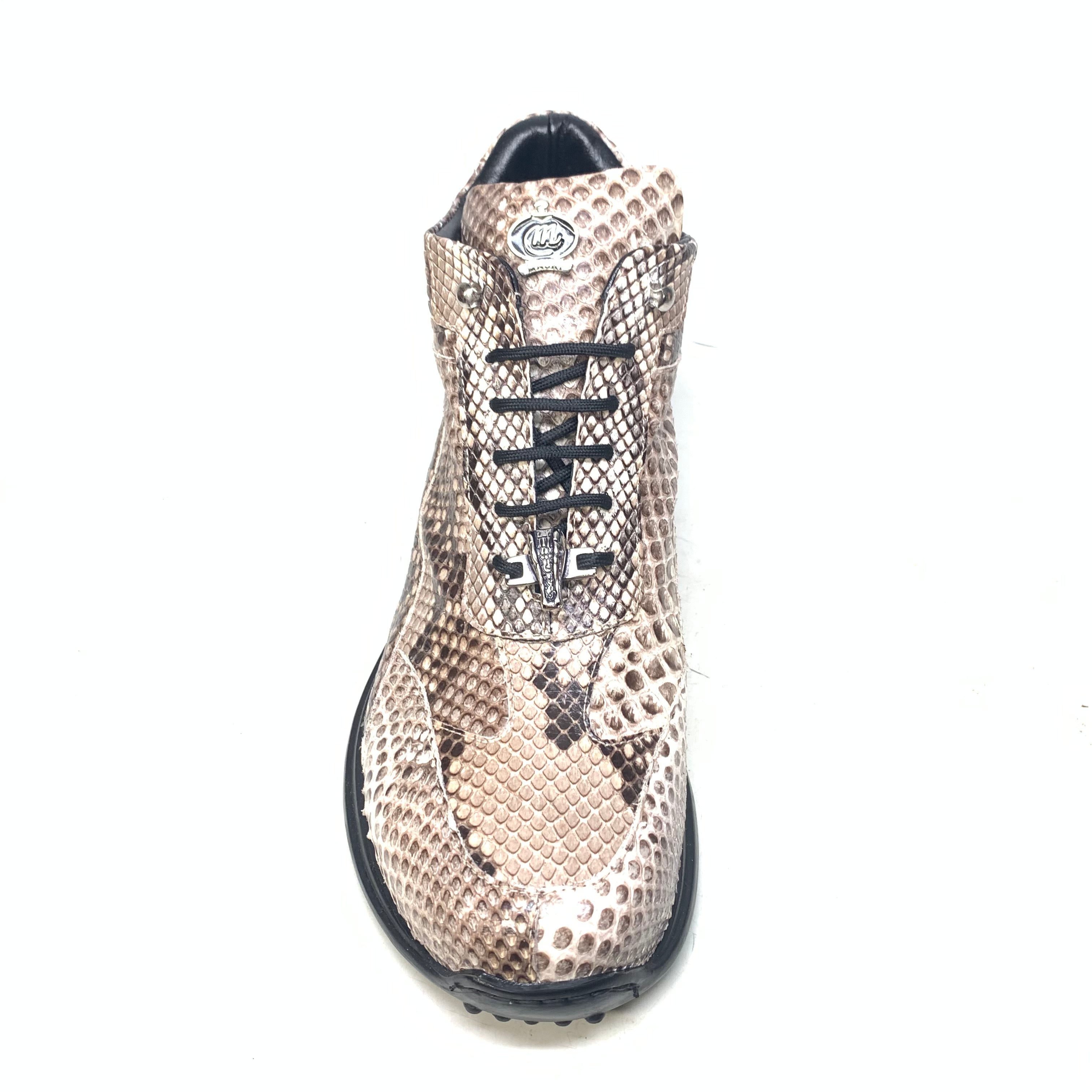 Mauri 8567 Natural Python Hightop Sneakers - Dudes Boutique