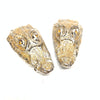Mauri "Crystal Eye" Gold Shine Gator Head Lace Holders - Dudes Boutique