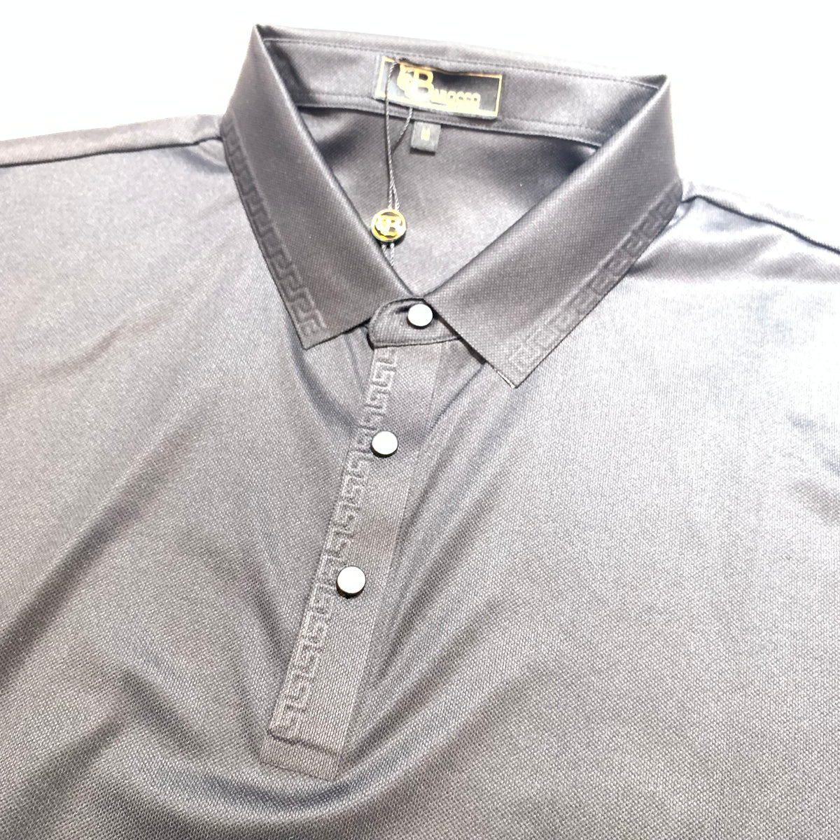 Barocco Black Key Polo Shirt - Dudes Boutique