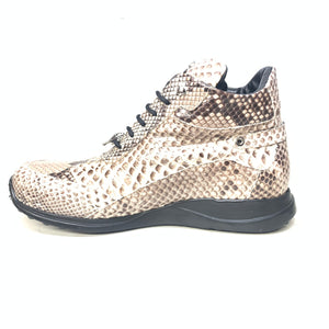 Mauri 8567 Natural Python Hightop Sneakers - Dudes Boutique