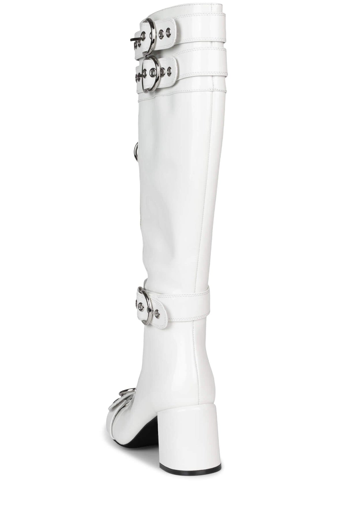 Jeffery Campbell Women's White Jenine Knee High Boot - Dudes Boutique
