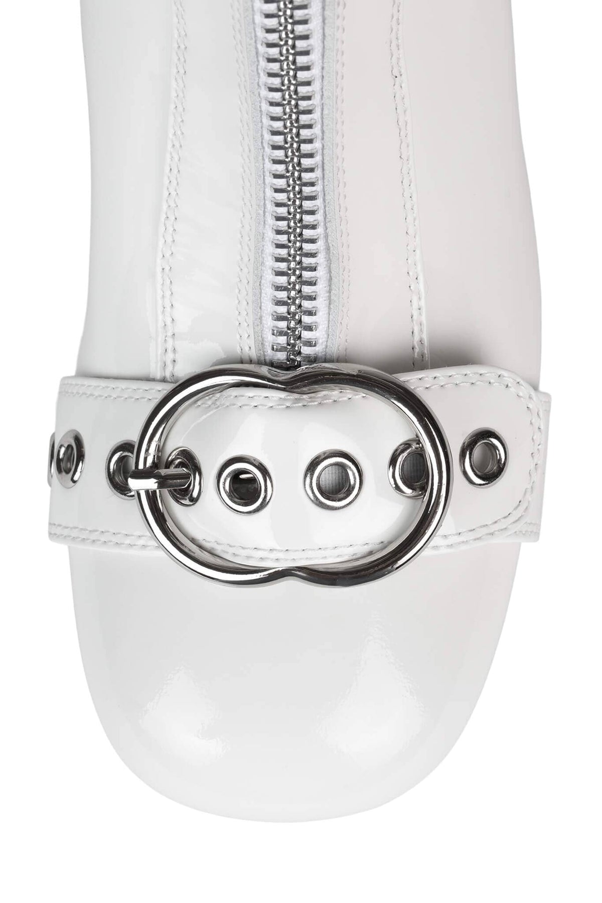 Jeffrey Campbell Women's White Jenine Knee High Boot - Dudes Boutique