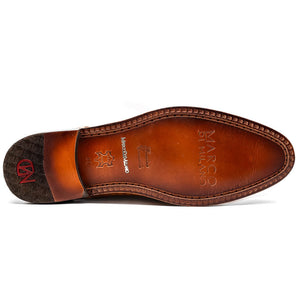 Marco Di Milano John Brandy Woven Leather & Crocodile Dress Shoes - Dudes Boutique