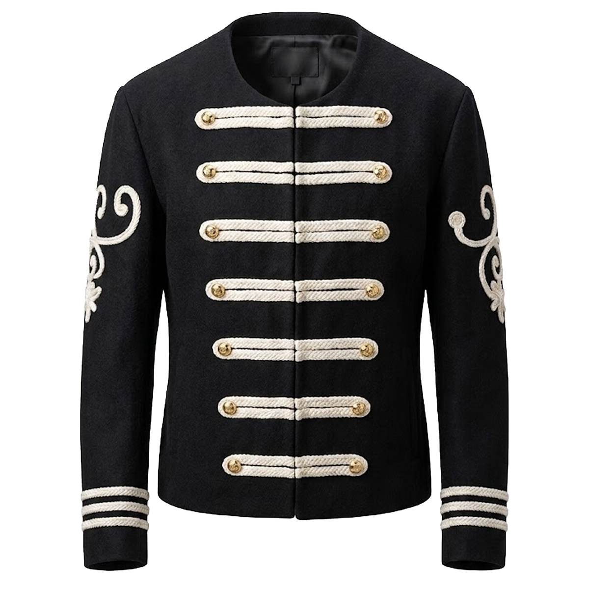 BlackBomb Sergeant Major Soutache Jacket in Black/Ivory