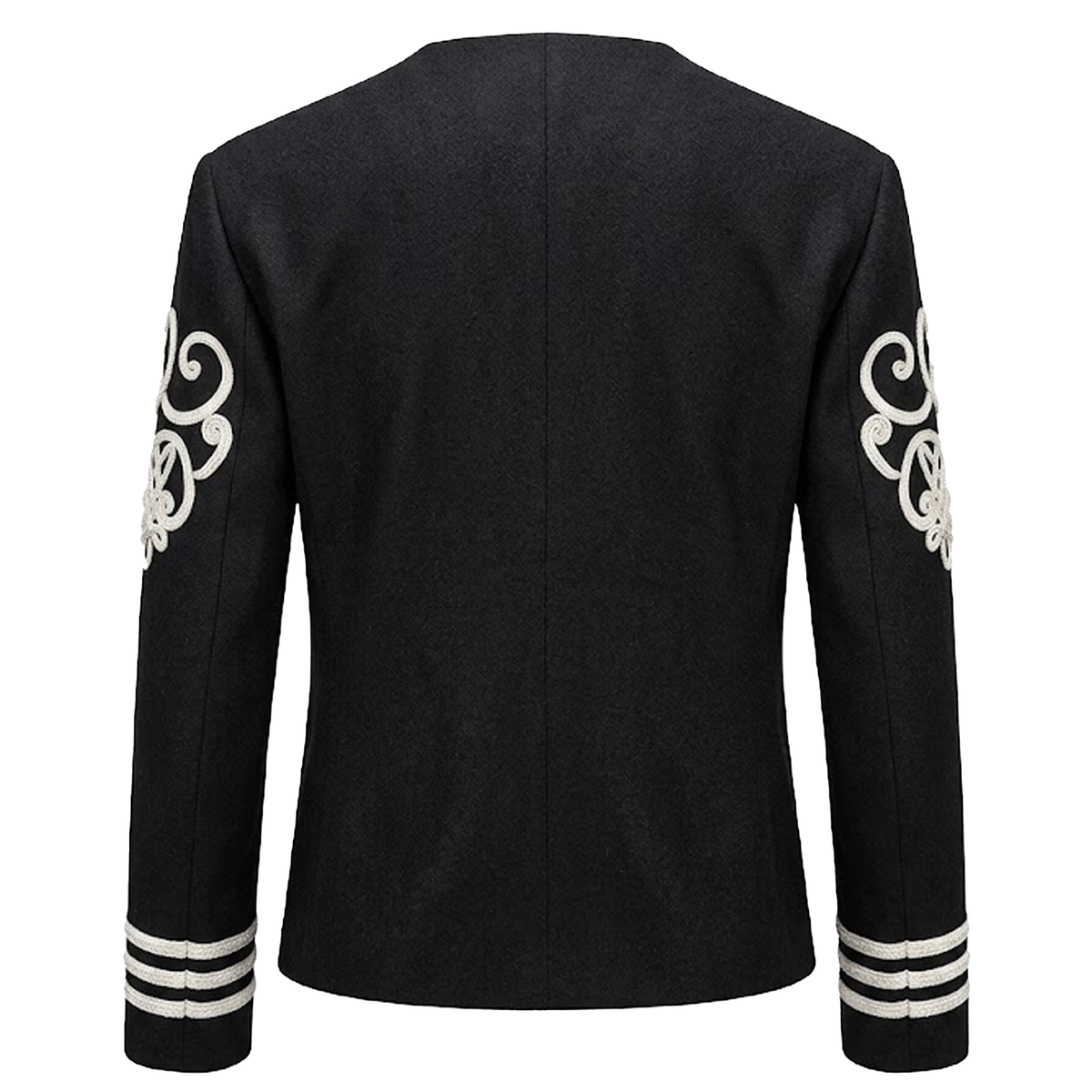 BlackBomb Sergeant Major Soutache Jacket in Black/Ivory