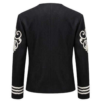 BlackBomb Sergeant Major Soutache Jacket in Black/Ivory
