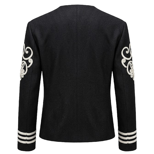 BlackBomb Sergeant Major Soutache Jacket in Black/Ivory