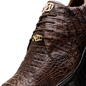 Marco Di Milano Kratos Brown Caiman Crocodile Sneakers - Dudes Boutique